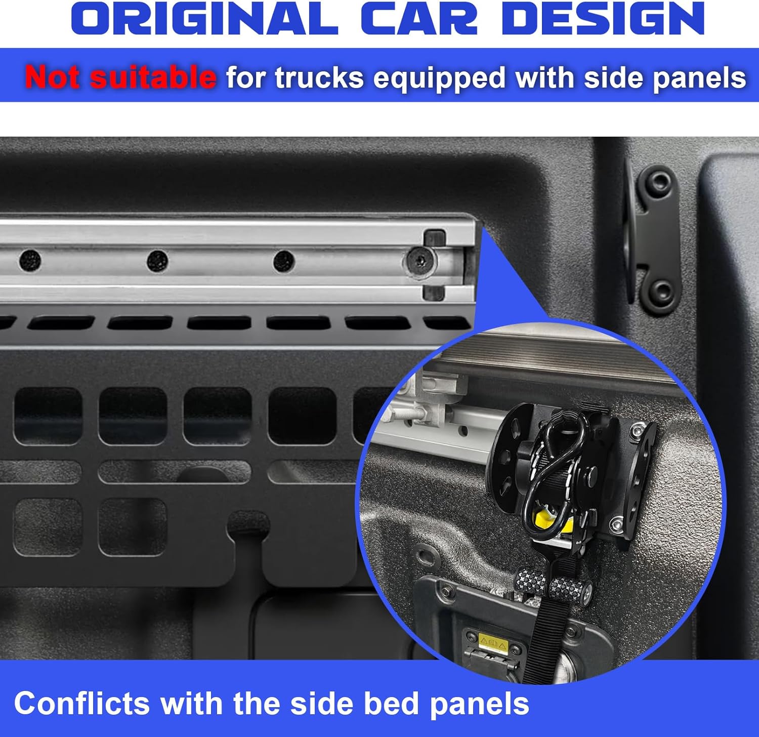 Retractable Ratchet Straps Compatible with 2022-2025 Ford Maverick, 2PCS Retractable Tie Down Straps, Auto Retract Securing Strap Tie Down System